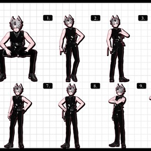 ❤️‍🔥~11.15SALE！✦【 FREE - 商用OK 】✦✦ 撮影向けPoseAnimation ❮ ⁺500種-Vol.3 ❯ 缩略图 14