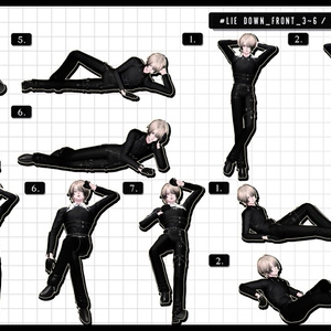 ❤️‍🔥~11.15SALE！✦【 FREE - 商用OK 】✦✦ 撮影向けPoseAnimation ❮ ⁺500種-Vol.3 ❯ 缩略图 23