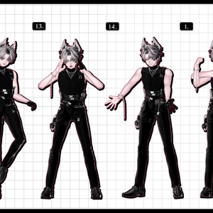 ❤️‍🔥~11.15SALE！✦【 FREE - 商用OK 】✦✦ 撮影向けPoseAnimation ❮ ⁺500種-Vol.3 ❯ 缩略图 15