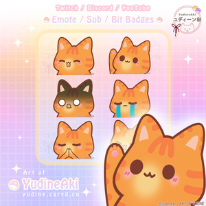 オレンジ色の猫の絵文字