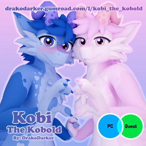 オリジナル3Dモデル 「コボルドのコビ」"Kobi the Kobold" VRChat
