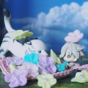 小さい葉っぱのラグ