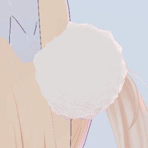 頭につけるもこもこ
