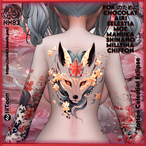 🌸🦊Tattoo Celestial Eclipse HD/天空の蝕タトゥ