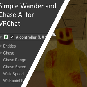 VRC Udon Wander / Chase AI Script     徘徊・追っかけAIスクリプト