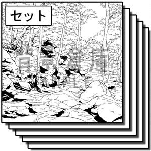 自然物の背景集_セット9（森）
