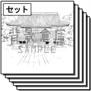 神社の背景集_セット1（外観 参道）