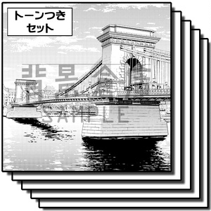 海外の背景集_セット2（街並）_トーン