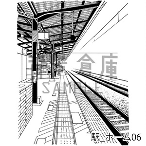 背景倉庫 漫画素材 漫画背景 倉庫群01 - alumin2 - BOOTH