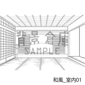 漫画背景 ショッピングモール03 - alumin2 - BOOTH