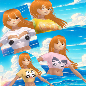  VRoid Top Textures Collection サマーウィムジー - VRoidトップテクスチャコレクション