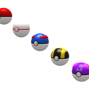 3D Monster Balls Full Base FBX Set