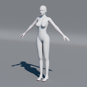 【3D素体モデル】オリジナルキャラクター