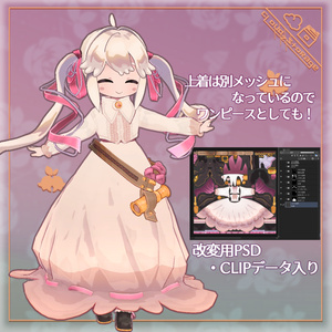 すずはなさんの旅ドレス／VRChat想定 専用衣装 缩略图 7