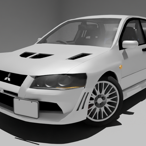 【3Dモデル】Mitsubishi Lancer Evolution VII Pack