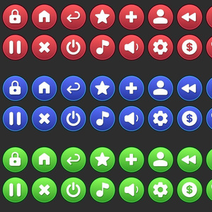 Glossy Game UI Buttons Pack