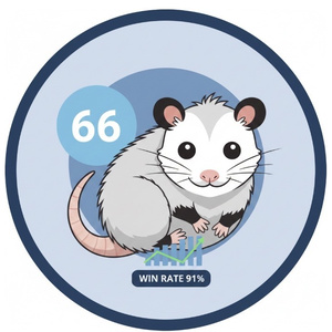 Playing Possum Investor: Logo Icon 死んだふり投資家オポッサム：ロゴアイコン
