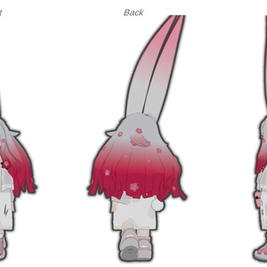 【みみのこ対応】お花と蝶々のデコヘアクリップセット 缩略图 6