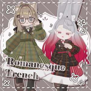 フォロワー8000名記念セール！~9/27 18:00【キプフェル・みみのこ対応】Romanesque Trench【まめふれんず】