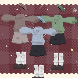 【４アバター対応】Braid Knit【まめふれんず】 缩略图 6