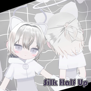 【６アバター対応髪型】Silk Half Up【PB設定済】 缩略图 3