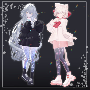 【8アバター対応】Little Flower Leg【Aquaglassコラボコンテンツ】 缩略图 9