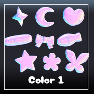 【FREE・無料あり】ぷにぷにできる！もちぷにシールセット【キプフェル対応】 缩略图 3