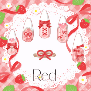 \月喰かむる追加/【15アバター対応】RibbonNailTip【MA設定済】 缩略图 3