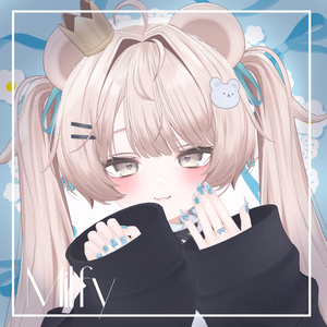 \月喰かむる追加/【15アバター対応】RibbonNailTip【MA設定済】 缩略图 13