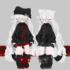 Kipfel Outfit PUNKCHECK texture(全7色) #atelierSuuria 缩略图 2