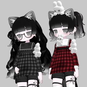 Uniform02 Square Collar Onepiece for MameFriends #atelierSuuria 缩略图 8