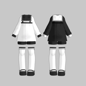Uniform02 Square Collar Onepiece for MameFriends #atelierSuuria 缩略图 2