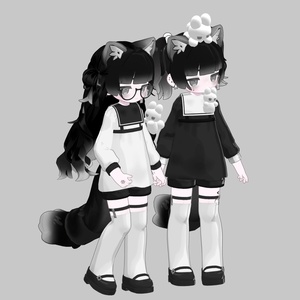 Uniform02 Square Collar Onepiece for MameFriends #atelierSuuria 缩略图 5