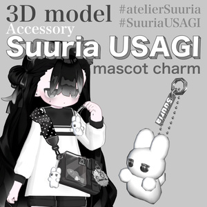 [~6/7 Free] SuuriaUSAGI Mascot Charm #atelierSuuria