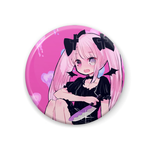 【入荷時期未定】自宅通販💜包丁少女缶バッジ-44mm