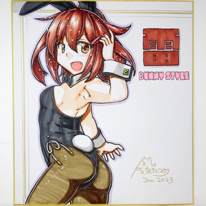 色紙 雷バニー