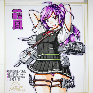 【終了】色紙 萩風(7)
