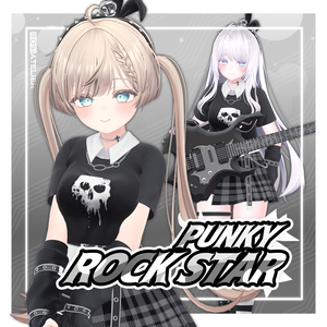 【3D衣装モデル】 Punky rock star (for Moe, Manuka)