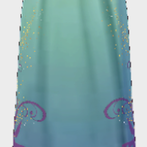 [VRoid]Long Blue Fade Skirt With Glitter Design