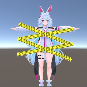 VRChat] KEEP OUT gimmick [Moduler Avatar compatible