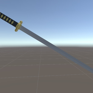 For VRChat] Quest compatible sword with extraction gimmick [Moduler Avatar compatible].