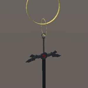 Sword earrings (with a gimmick that turns into a weapon) [for VRChat] [Moduler Avatar compatible