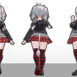 ミルティナ・伊奈波かや・御咲ライネ対応　パンクロック風衣装 缩略图 2
