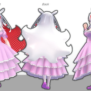 【無料】ティコ・ポプリ用　プリンセスドレス風衣装 缩略图 3