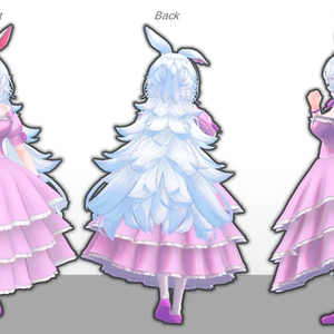 【無料】ティコ・ポプリ用　プリンセスドレス風衣装 缩略图 2