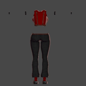 【無料】ティコ・ポプリ用衣装　パンツスタイル衣装「Crimson Pulse（クリムゾン・パルス）」 缩略图 7