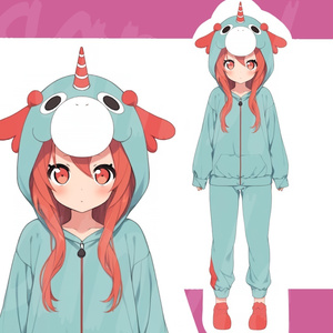 【限定１点】ユニコーンフードの身立ち絵