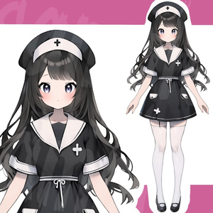 【限定１点】黒ナースの身立ち絵