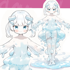 【限定１点】水の精霊の全身立ち絵