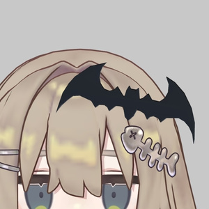 こうもりシルエットヘアピン